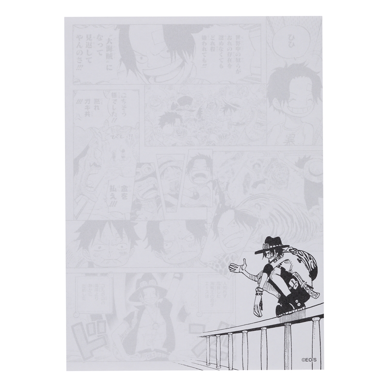 ONE PIECE Luffy and Ace's Ambition Memo Pad with Bromide ONE PIECE Luffy and Ace's Ambition Memo Pad with Bromide